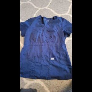 Womens Size Medium Blue Greys Anatomy Brand Scrub top